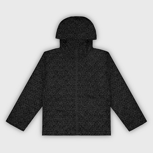 Женская ветровка Чёрный с серым тёмный текстурированный / 3D-Черный – фото 1