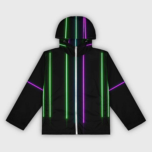 Женская ветровка Neon stripes / 3D-Белый – фото 1