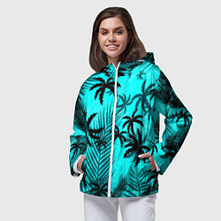 Ветровка с капюшоном женская GTA костюм Томми, цвет: 3D-белый — фото 2