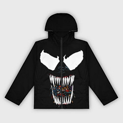 Ветровка с капюшоном женская Веном жрет, цвет: 3D-черный