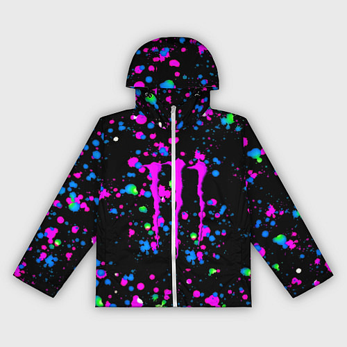 Женская ветровка Monster energy неоновые краски / 3D-Белый – фото 1