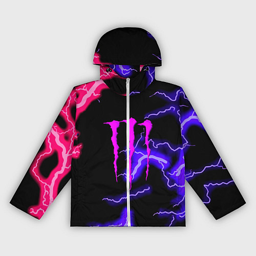 Женская ветровка Monster energy неоновый шторм / 3D-Белый – фото 1