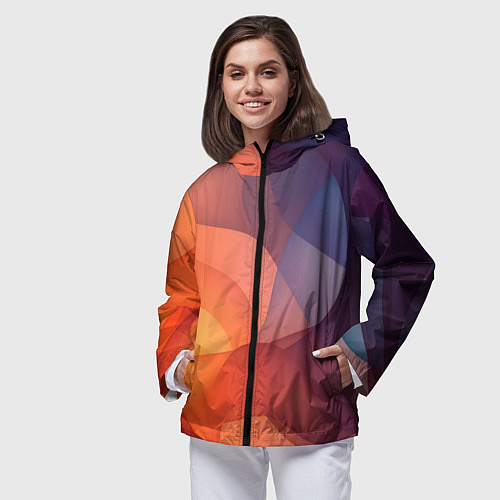 Женская ветровка Летящая вуаль / 3D-Черный – фото 3