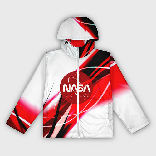 Женская ветровка Nasa абстрактные полосы / 3D-Белый – фото 1