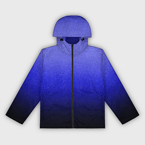 Женская ветровка Градиент индиго из синего в чёрный / 3D-Черный – фото 1