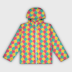 Ветровка с капюшоном женская Крашенные яйца, цвет: 3D-белый