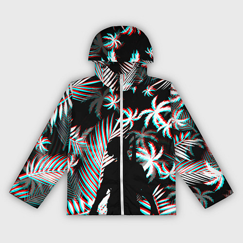 Женская ветровка Pubg тропики глитч / 3D-Белый – фото 1