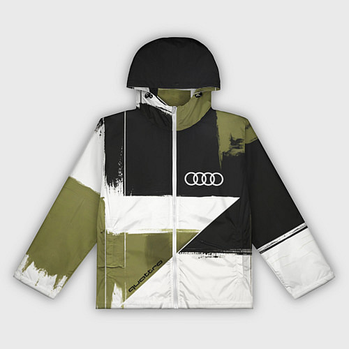 Женская ветровка Ауди логотип / 3D-Белый – фото 1