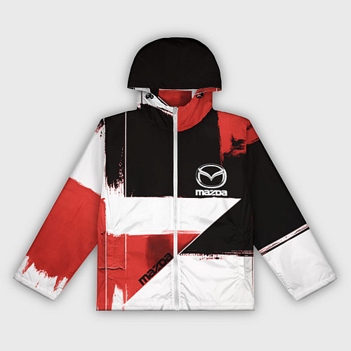 Женская ветровка Mazda логотип / 3D-Белый – фото 1