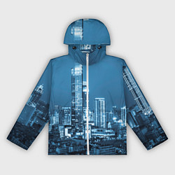 Ветровка с капюшоном женская City, цвет: 3D-белый