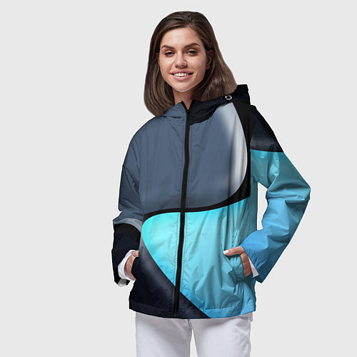 Женская ветровка Разноцветный / 3D-Черный – фото 3