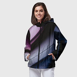 Ветровка с капюшоном женская Multicoloured, цвет: 3D-черный — фото 2