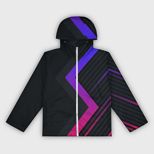 Женская ветровка Color black line / 3D-Белый – фото 1