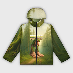 Ветровка с капюшоном женская Brr brr Patapim мем, цвет: 3D-черный