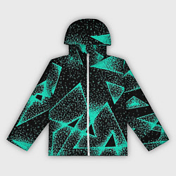 Ветровка с капюшоном женская The triangle is light blue, цвет: 3D-белый