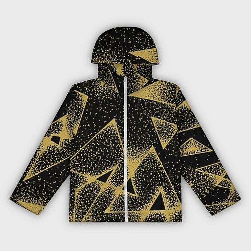 Женская ветровка Triangle yellow with dots / 3D-Белый – фото 1