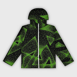 Ветровка с капюшоном женская Triangles with dots, цвет: 3D-белый