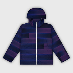 Ветровка с капюшоном женская Color blue square, цвет: 3D-белый