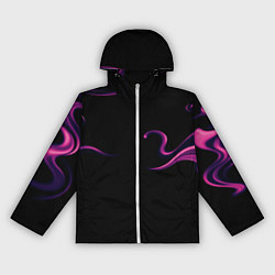 Ветровка с капюшоном женская Color pink abstraction, цвет: 3D-белый