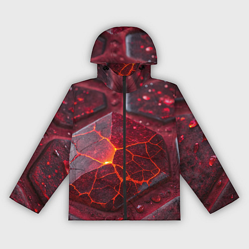 Женская ветровка Горящие рубины / 3D-Черный – фото 1