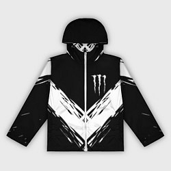 Женская ветровка Monster energy белые полосы