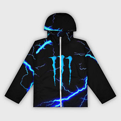 Ветровка с капюшоном женская Monster energy storm blue, цвет: 3D-белый