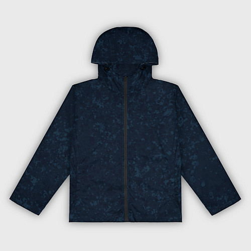 Женская ветровка Темный синий однотонный пятнистый / 3D-Черный – фото 1