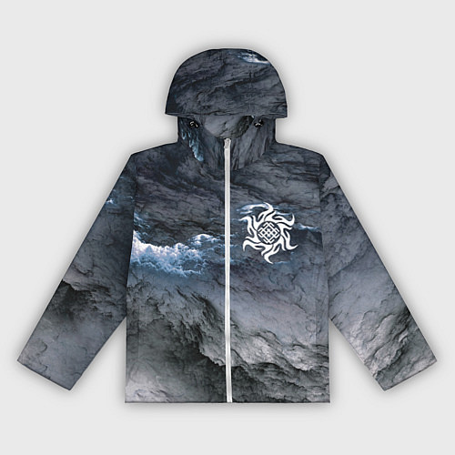 Женская ветровка Символика Белобога - оберег / 3D-Белый – фото 1