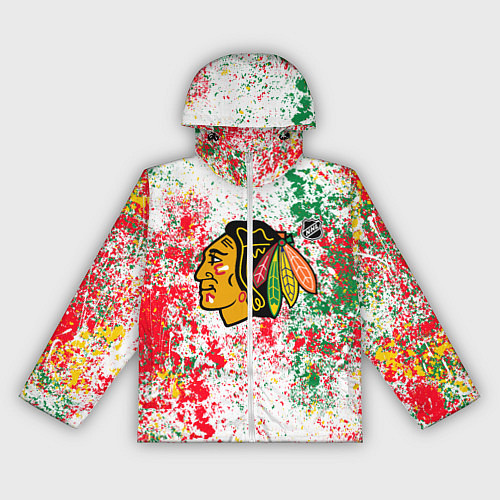 Женская ветровка Chicago Blackhawks NHL white / 3D-Белый – фото 1