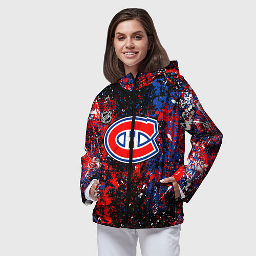 Женская ветровка Montreal Canadiens NHL black / 3D-Черный – фото 3