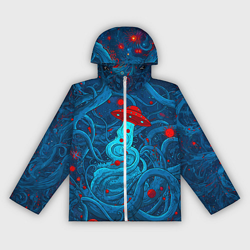 Женская ветровка Контакт с хаосом / 3D-Белый – фото 1