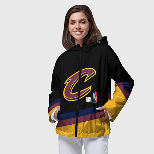 Женская ветровка Cleveland Cavaliers NBA basketball / 3D-Черный – фото 3