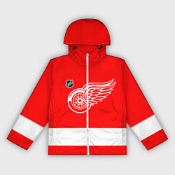 Ветровка с капюшоном женская Detroit Red Wings hockey, цвет: 3D-белый