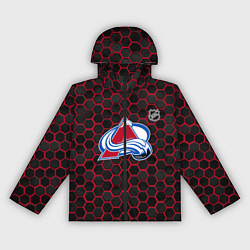 Ветровка с капюшоном женская Колорадо Эвеланш - соты с подсветкой, цвет: 3D-черный