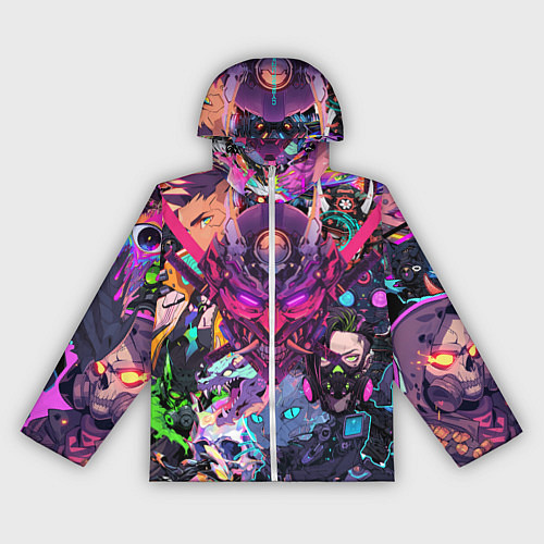 Женская ветровка Стиль Cyberpunk / 3D-Белый – фото 1