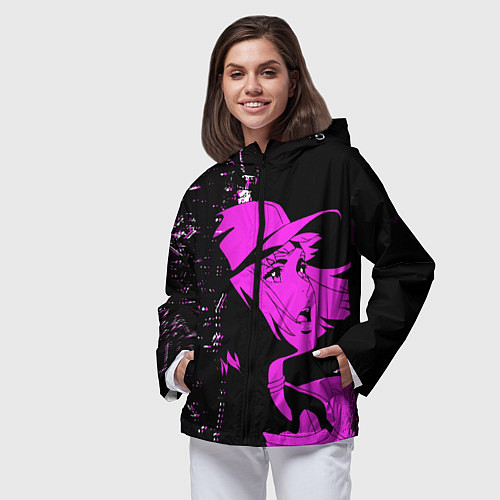 Женская ветровка Лазарь: Элейна / 3D-Черный – фото 3