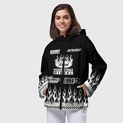 Ветровка с капюшоном женская Dead black - Bones, цвет: 3D-черный — фото 2