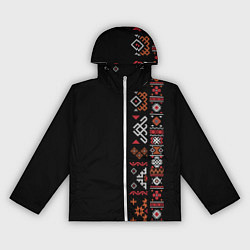 Ветровка с капюшоном женская Славянские традиции и культура, цвет: 3D-белый