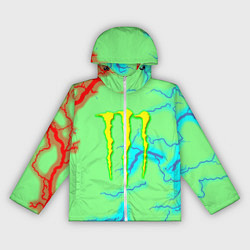 Ветровка с капюшоном женская Monster energy storm electrix, цвет: 3D-белый