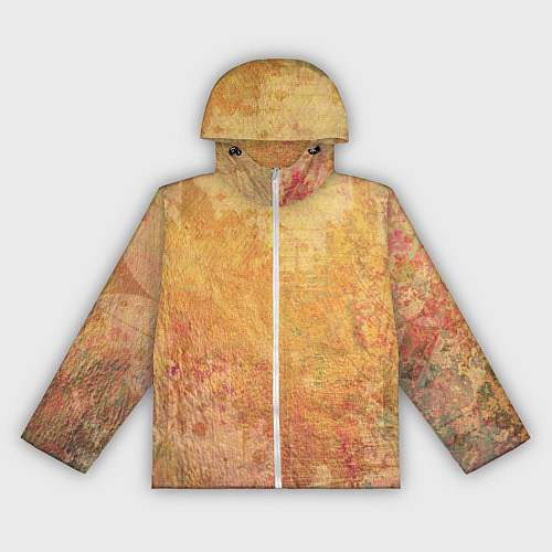 Женская ветровка Абстракция - red and yellow spots / 3D-Белый – фото 1