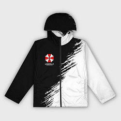 Ветровка с капюшоном женская Umbrella Corp - black and white, цвет: 3D-черный