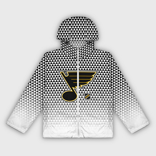 Женская ветровка Сент Луис Блюз - белый градиент / 3D-Белый – фото 1