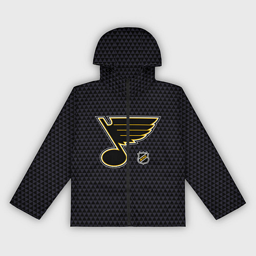 Женская ветровка Сент Луис Блюз - черные треугольники / 3D-Черный – фото 1