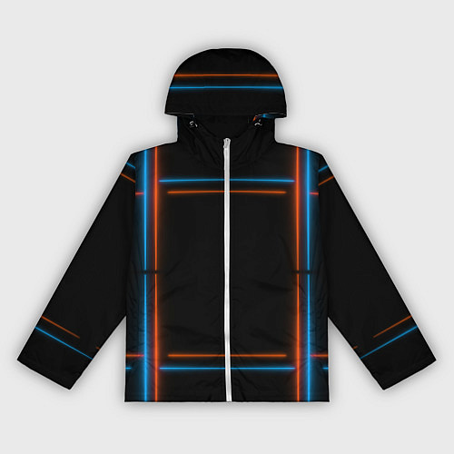 Женская ветровка Neon black red blue / 3D-Белый – фото 1