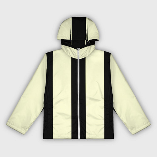 Женская ветровка Color black beige line / 3D-Белый – фото 1
