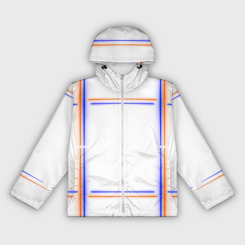 Женская ветровка Neon white orange light blue / 3D-Белый – фото 1