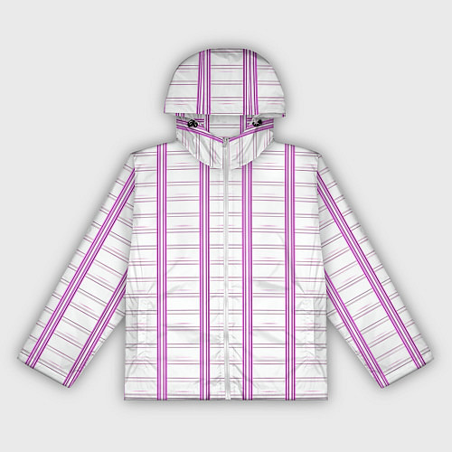 Женская ветровка Color white cage pink line / 3D-Белый – фото 1