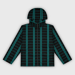 Ветровка с капюшоном женская Color blue dark stripe, цвет: 3D-черный