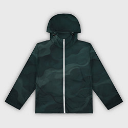 Ветровка с капюшоном женская Объемный текстурный камуфляж, цвет: 3D-белый