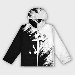 Женская ветровка Doom штрихи красок черные